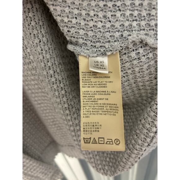 Anthropologie Cardigan‎ Sweater Extra Small Oversized Maeve Waffle Knit Batwing - Picture 5 of 8
